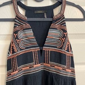 THML Embroidered blue dress